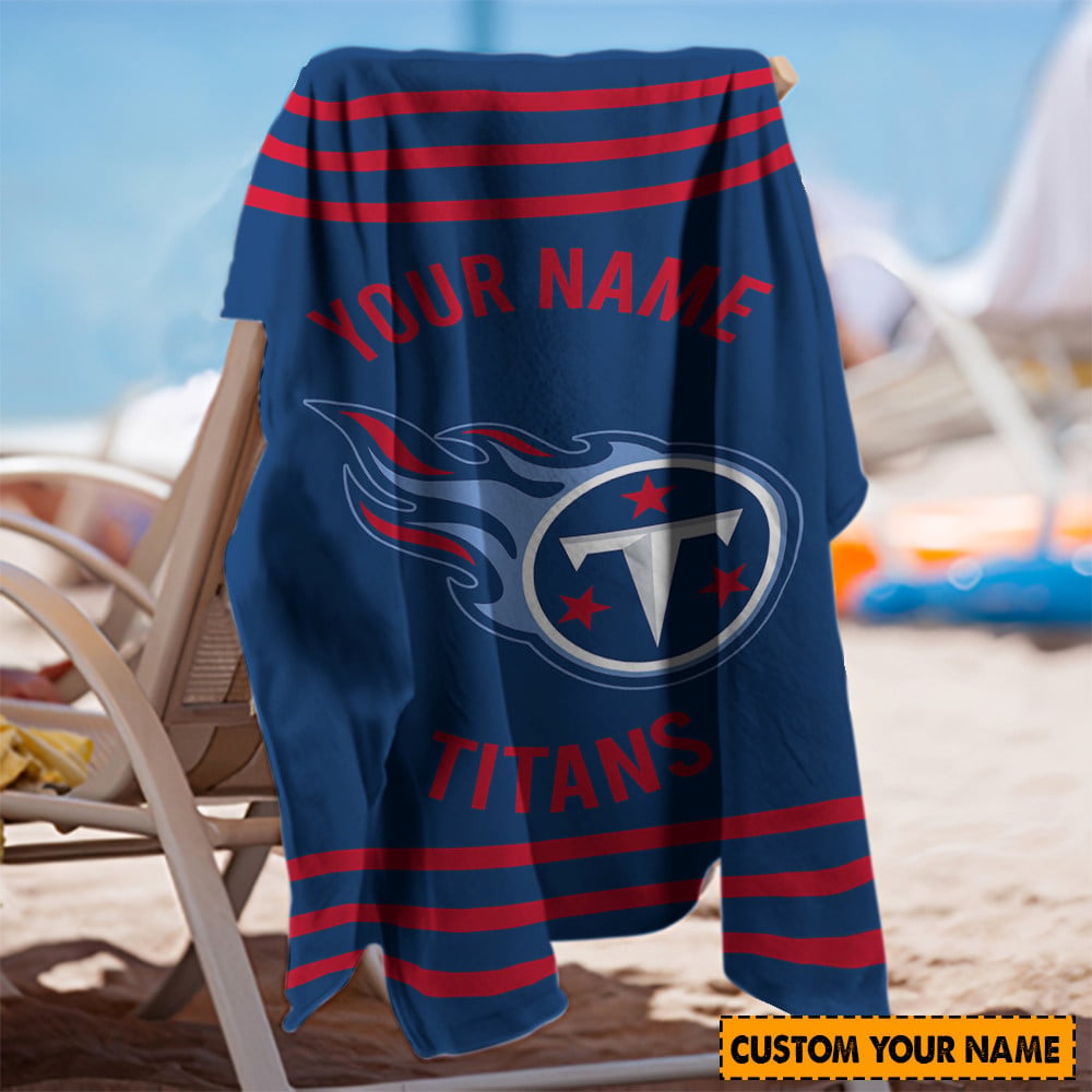 Tennessee Titans Personalized Limited Edition Beach Towel AZBTOWEL034