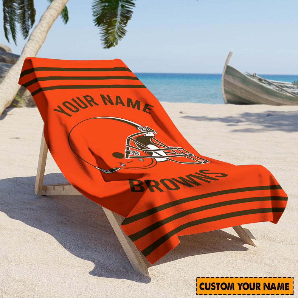 Cleveland Browns Personalized Limited Edition Beach Towel AZBTOWEL033