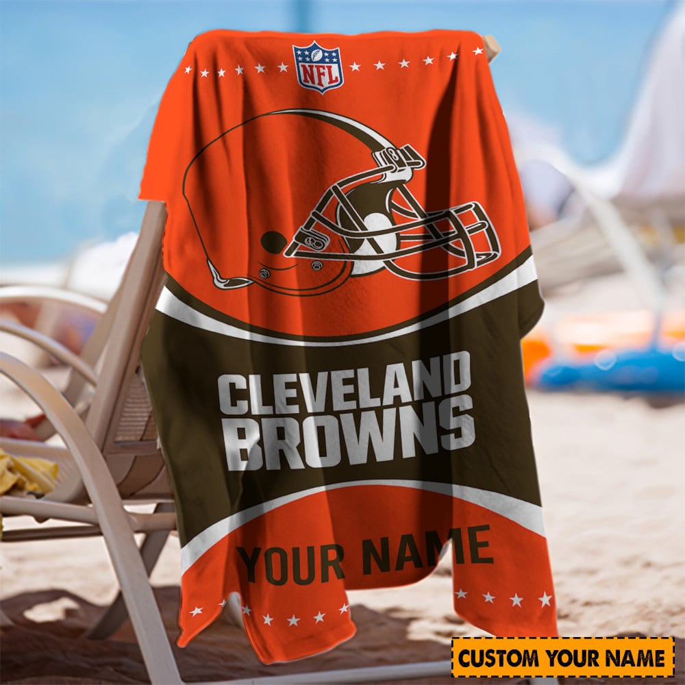 Cleveland Browns Personalized Limited Edition Beach Towel AZBTOWEL014