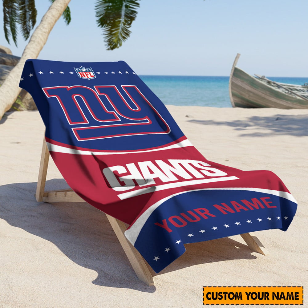 New York Giants Personalized Limited Edition Beach Towel AZBTOWEL012