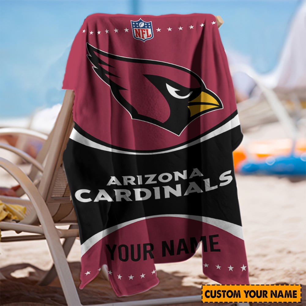 Arizona Cardinals Personalized Limited Edition Beach Towel AZBTOWEL008