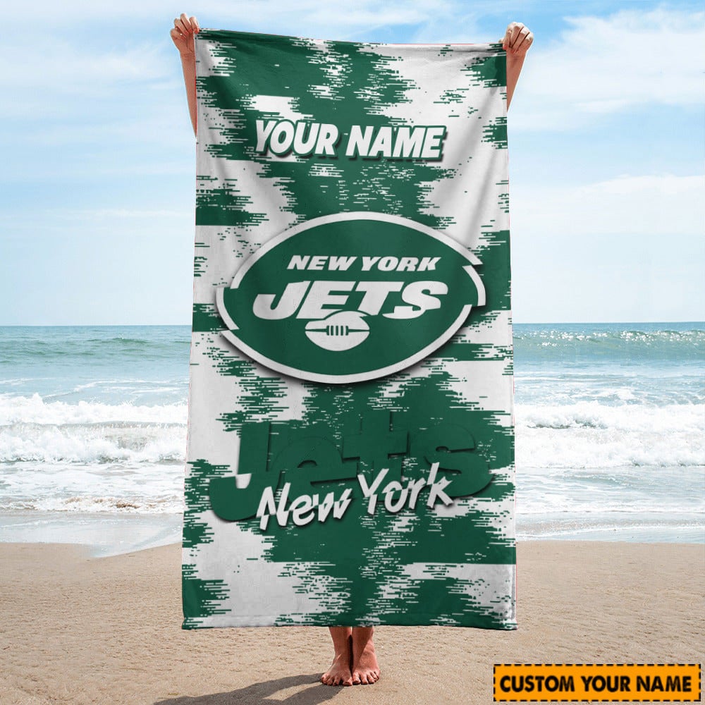 New York Jets Personalized Limited Edition Beach Towel AZBTOWEL065