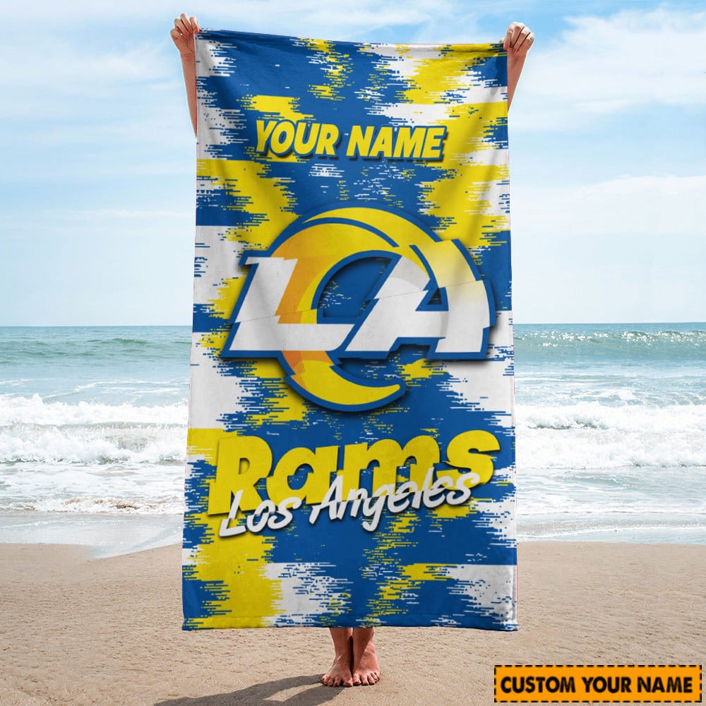 Los Angeles Rams Personalized Limited Edition Beach Towel AZBTOWEL059