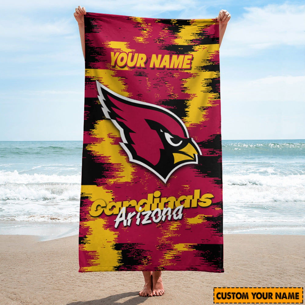 Arizona Cardinals Personalized Limited Edition Beach Towel AZBTOWEL050