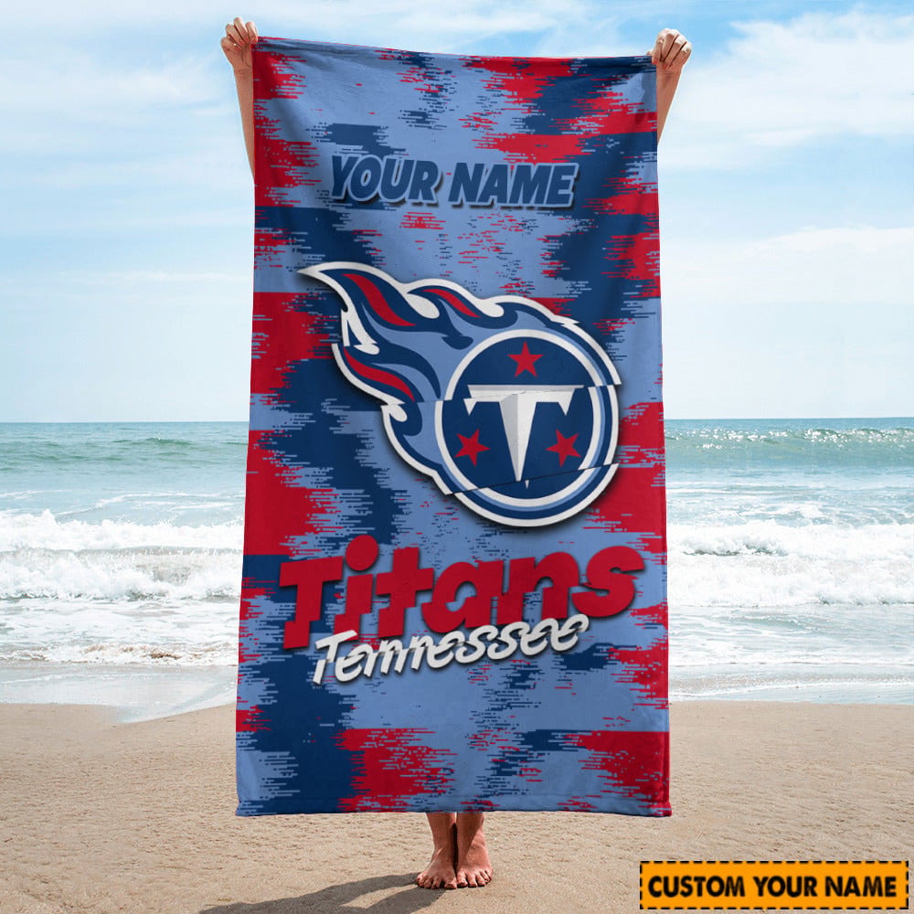 Tennessee Titans Personalized Limited Edition Beach Towel AZBTOWEL039