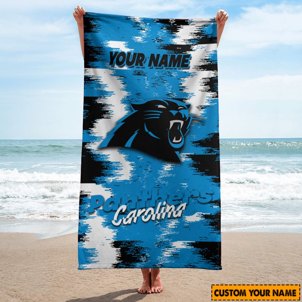 Carolina Panthers Personalized Limited Edition Beach Towel AZBTOWEL046