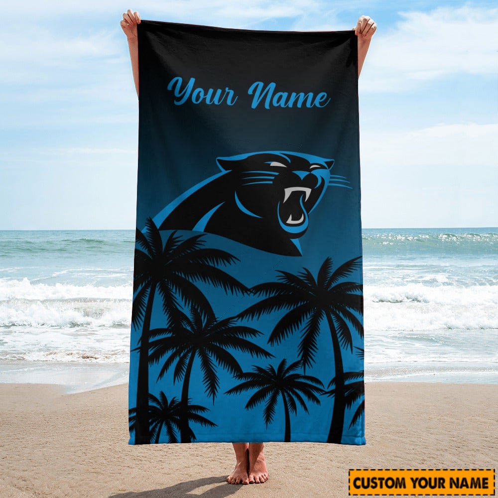 Carolina Panthers Personalized Limited Edition Beach Towel AZBTOWEL071