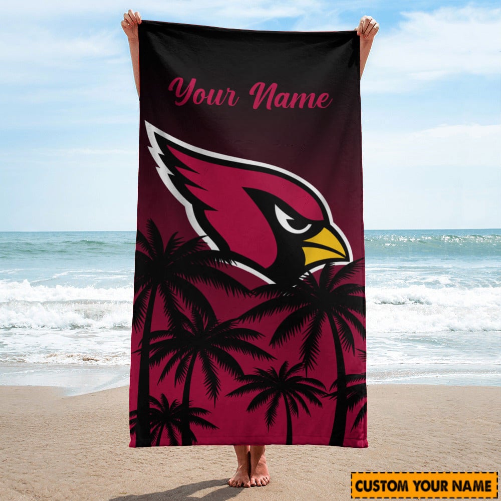 Arizona Cardinals Personalized Limited Edition Beach Towel AZBTOWEL087