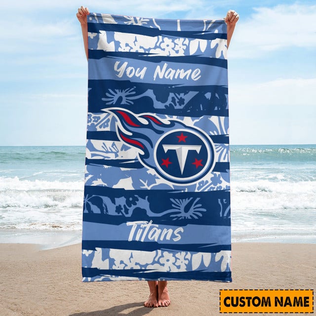 Tennessee Titans Personalized Limited Edition Beach Towel AZBTOWEL211