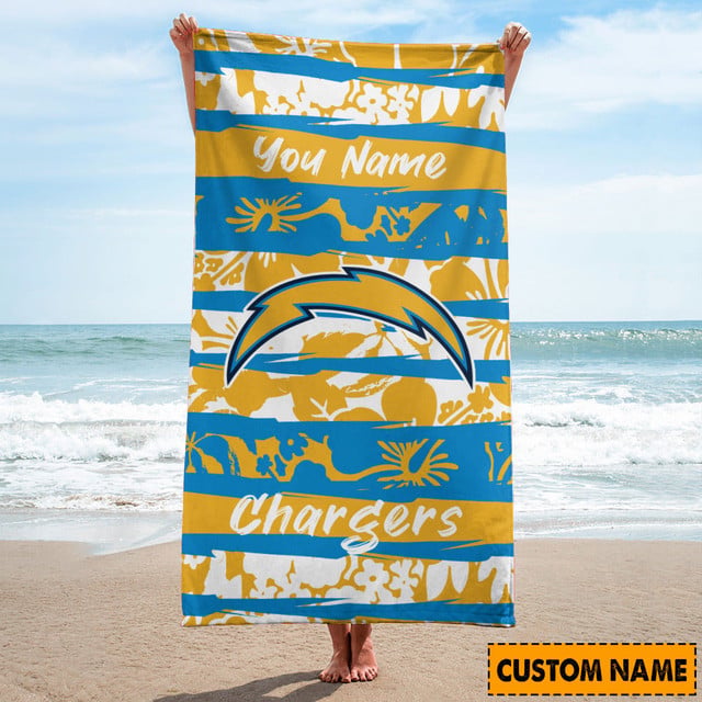Los Angeles Chargers Personalized Limited Edition Beach Towel AZBTOWEL198