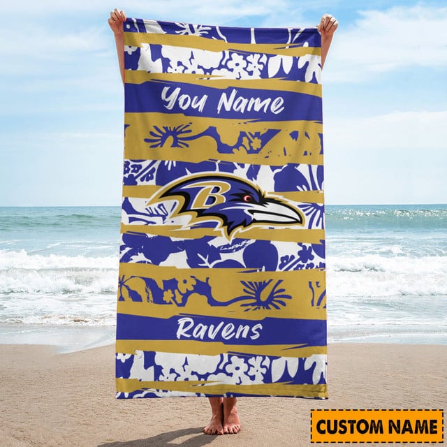 Baltimore Ravens Personalized Limited Edition Beach Towel AZBTOWEL183