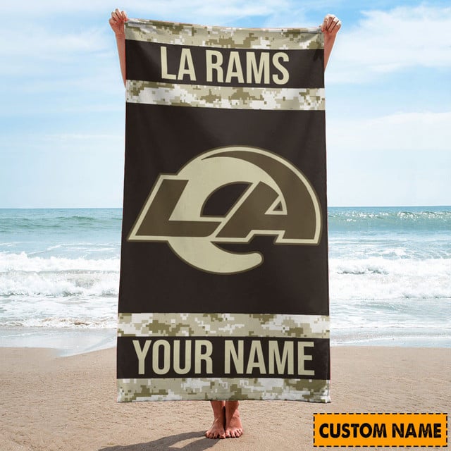 Los Angeles Rams Personalized Limited Edition Beach Towel AZBTOWEL167