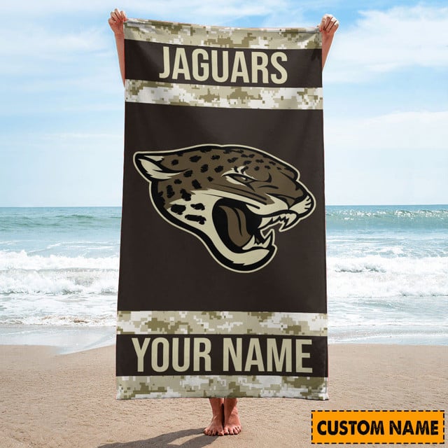 Jacksonville Jaguars Personalized Limited Edition Beach Towel AZBTOWEL163