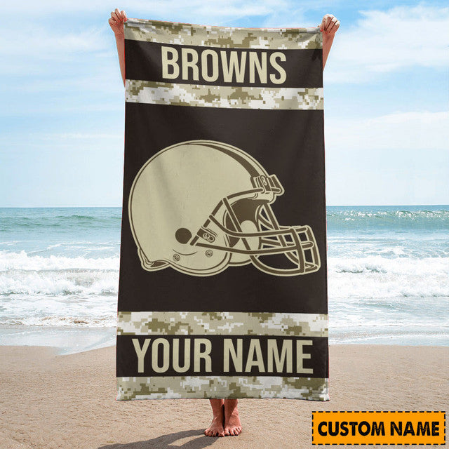 Cleveland Browns Personalized Limited Edition Beach Towel AZBTOWEL156