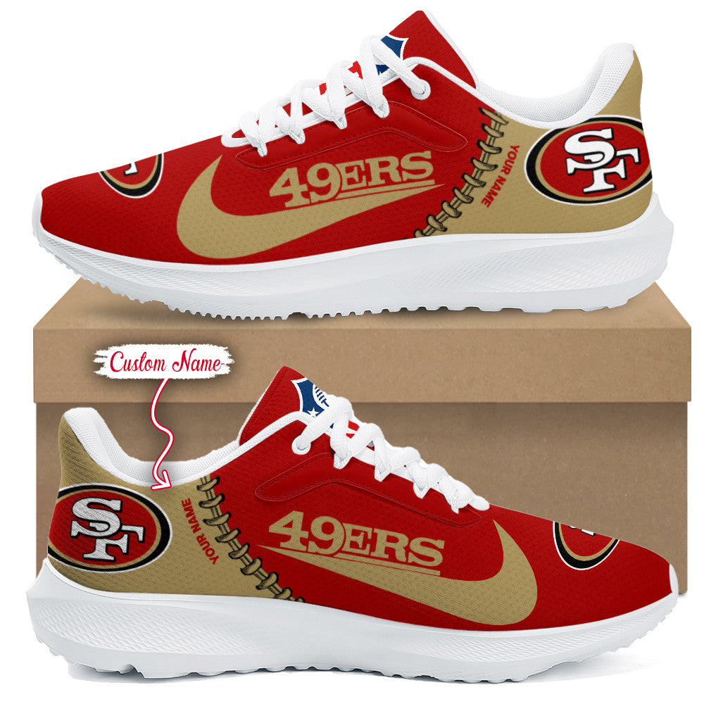 San Francisco 49ers Lightweight Patch Decor Running Shoes AZBTRS000073