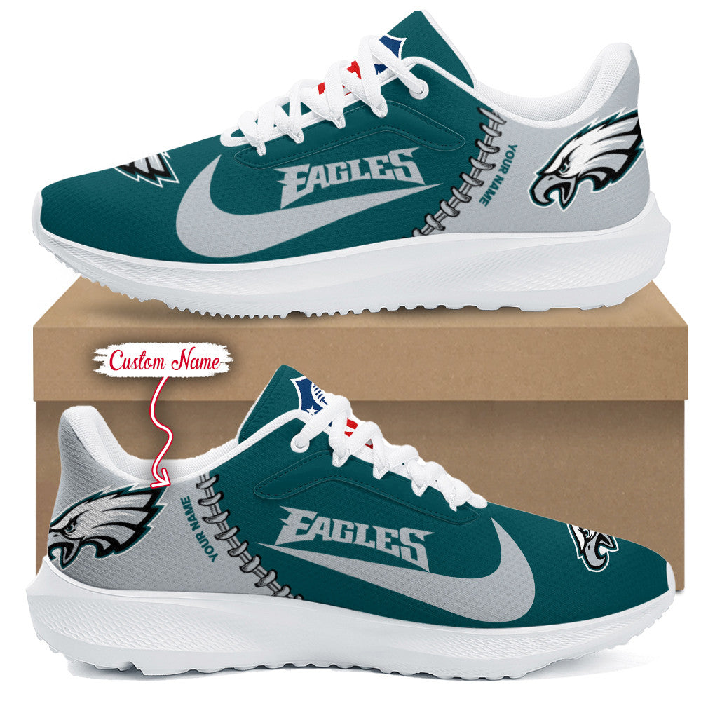 Philadelphia Eagles Lightweight Patch Decor Running Shoes AZBTRS000075