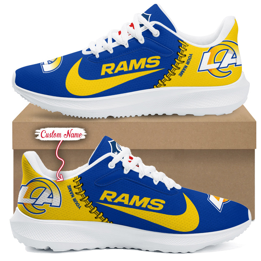 Los Angeles Rams Lightweight Patch Decor Running Shoes AZBTRS000082