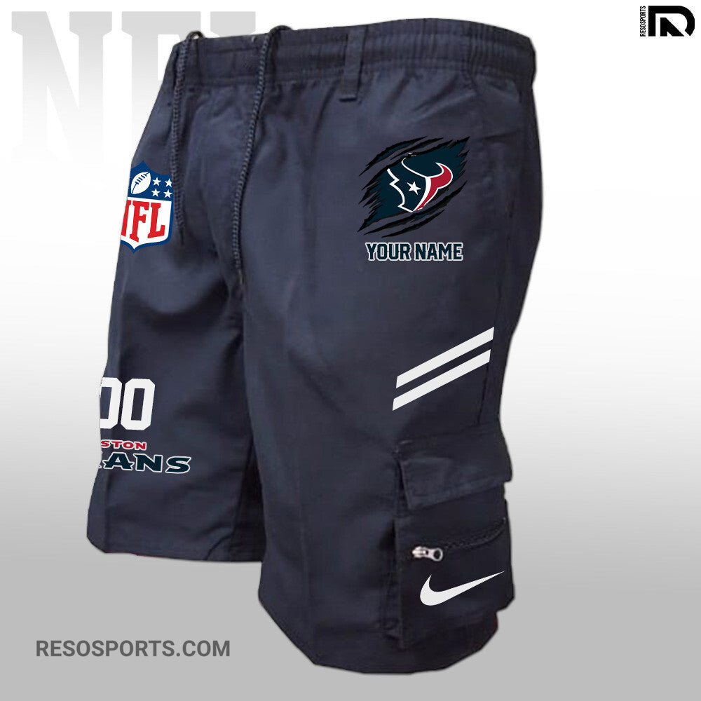 Houston Texans Personalized Multi-Pockets Man Shorts AZBTMPMS000015