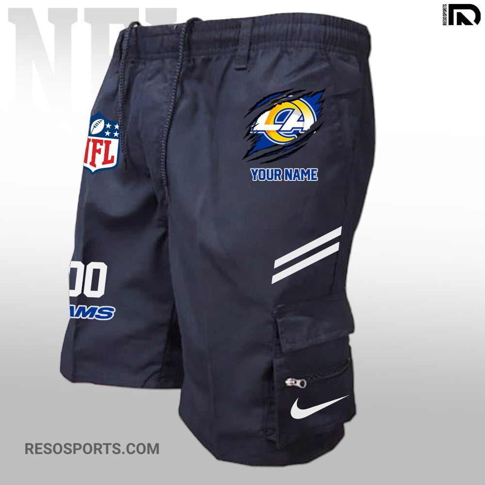 Los Angeles Rams Personalized Multi-Pockets Man Shorts AZBTMPMS000021