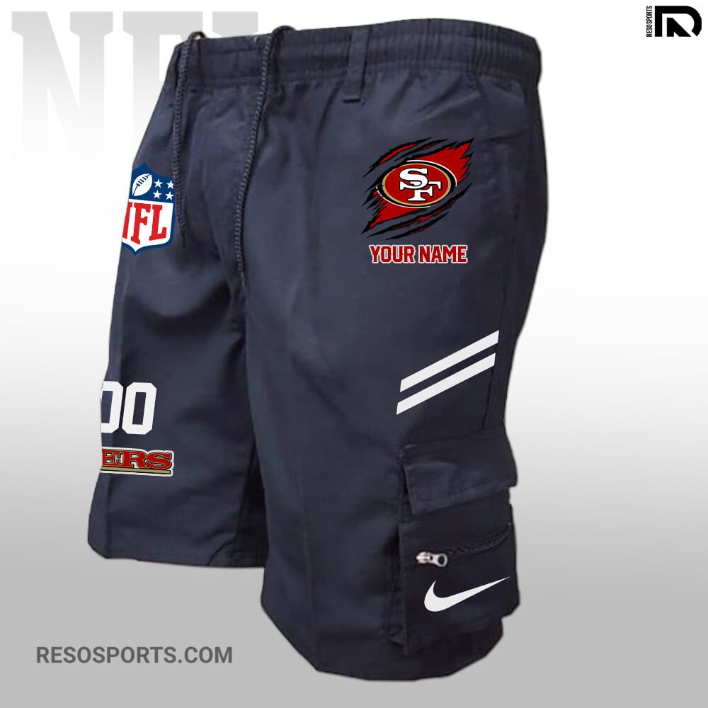 San Francisco 49ers Personalized Multi-Pockets Man Shorts AZBTMPMS000001