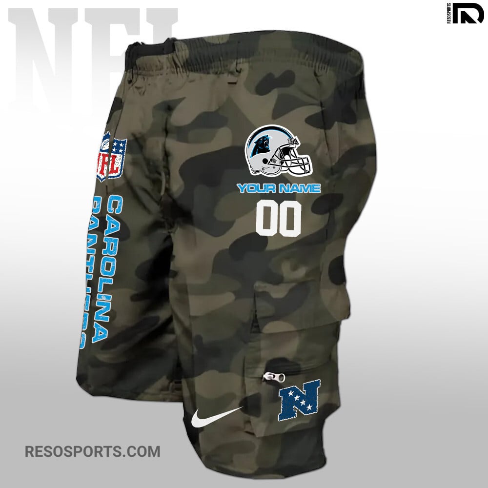 Carolina Panthers Personalized Multi-Pockets Man Shorts AZBTMPMS000037