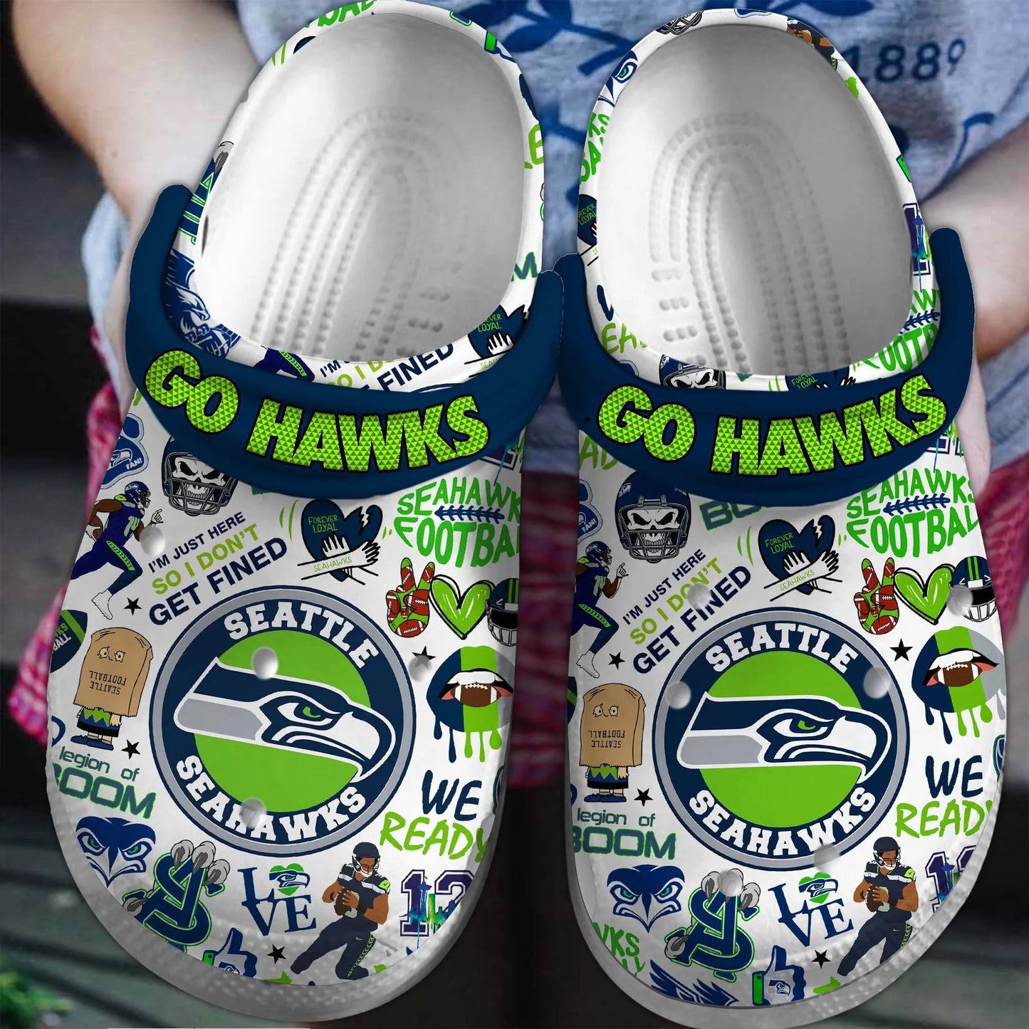 Seattle Seahawks Clogs Shoes AZBTCL000054