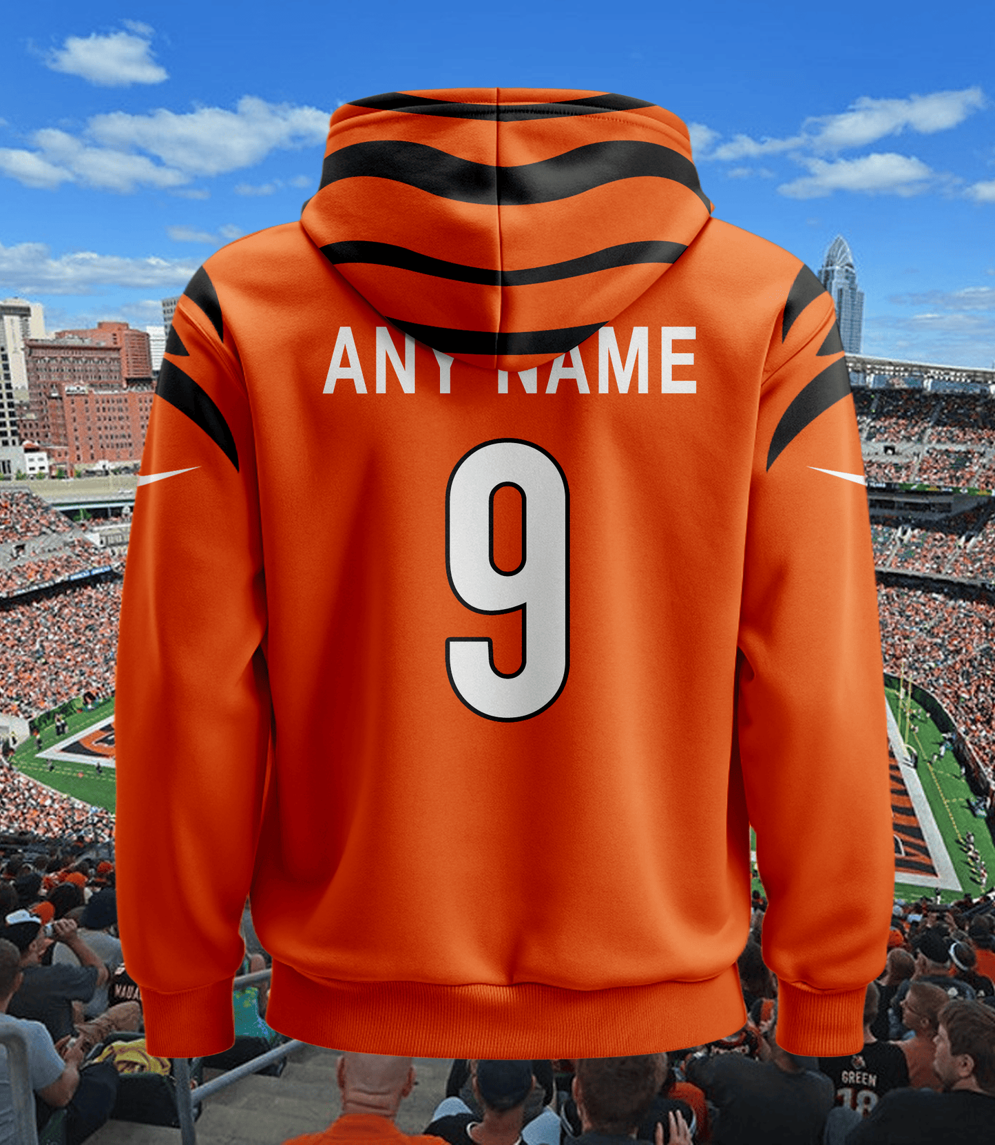 Cincinnati Bengals New Personalized Football Hoodie Style Jersey AZBTJSHD000062