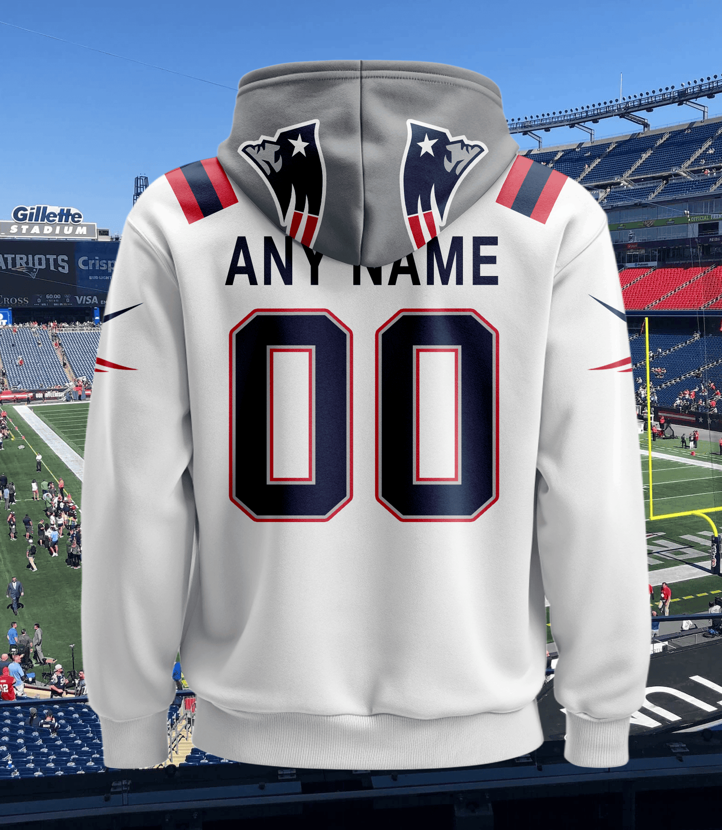 New England Patriots New Personalized Football Hoodie Style Jersey AZBTJSHD000001