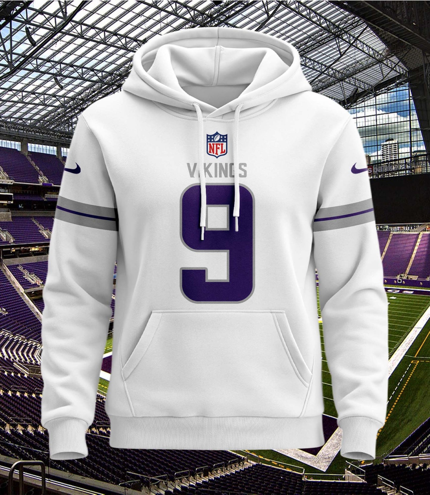 Minnesota Vikings New Personalized Football Hoodie Style Jersey AZBTJSHD000082