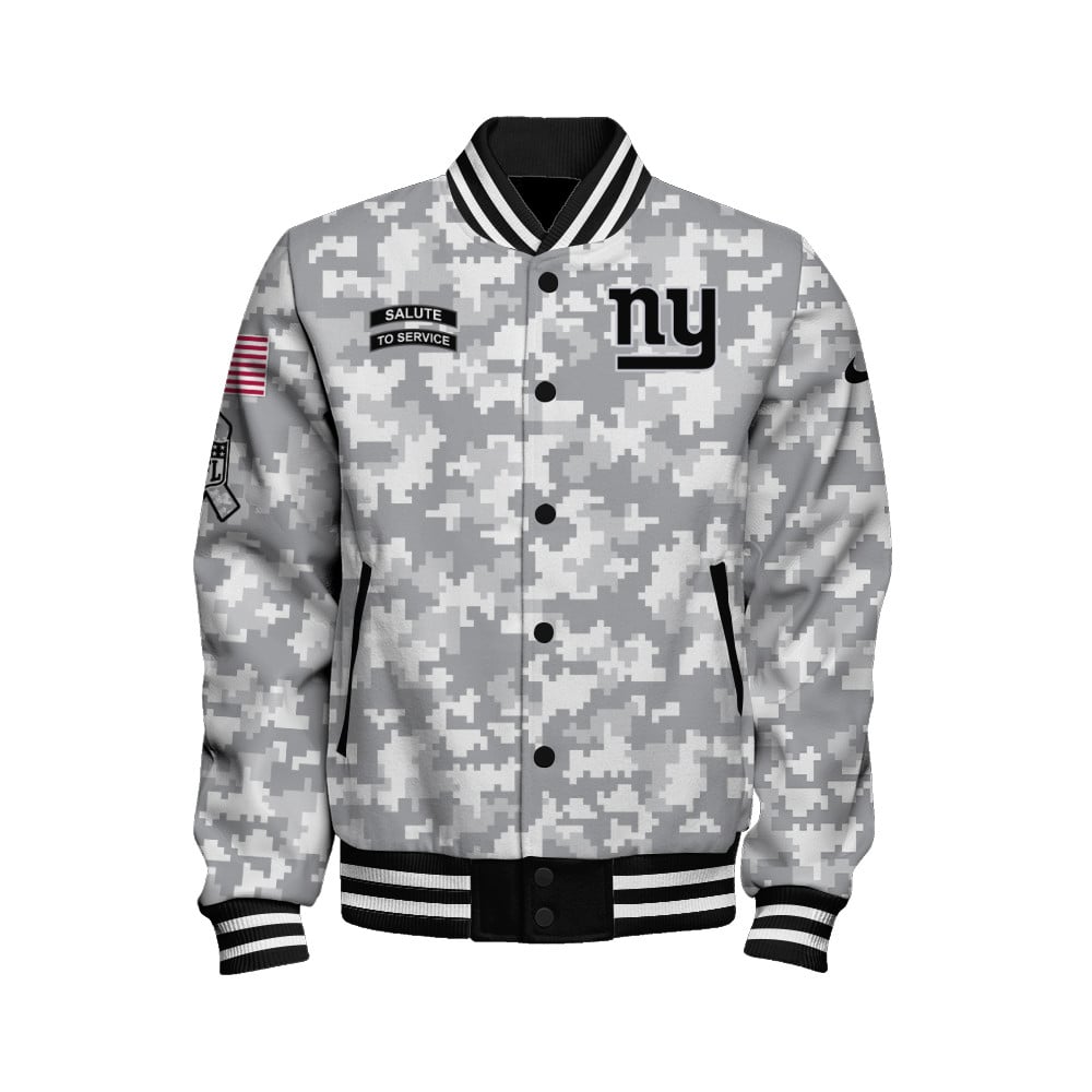 New York Giants Unisex Athletic Legacy Varsity Jacket AZBTVJK000147