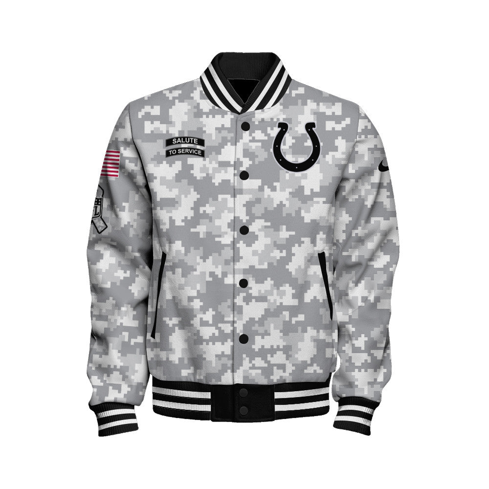 Indianapolis Colts Unisex Athletic Legacy Varsity Jacket AZBTVJK000157