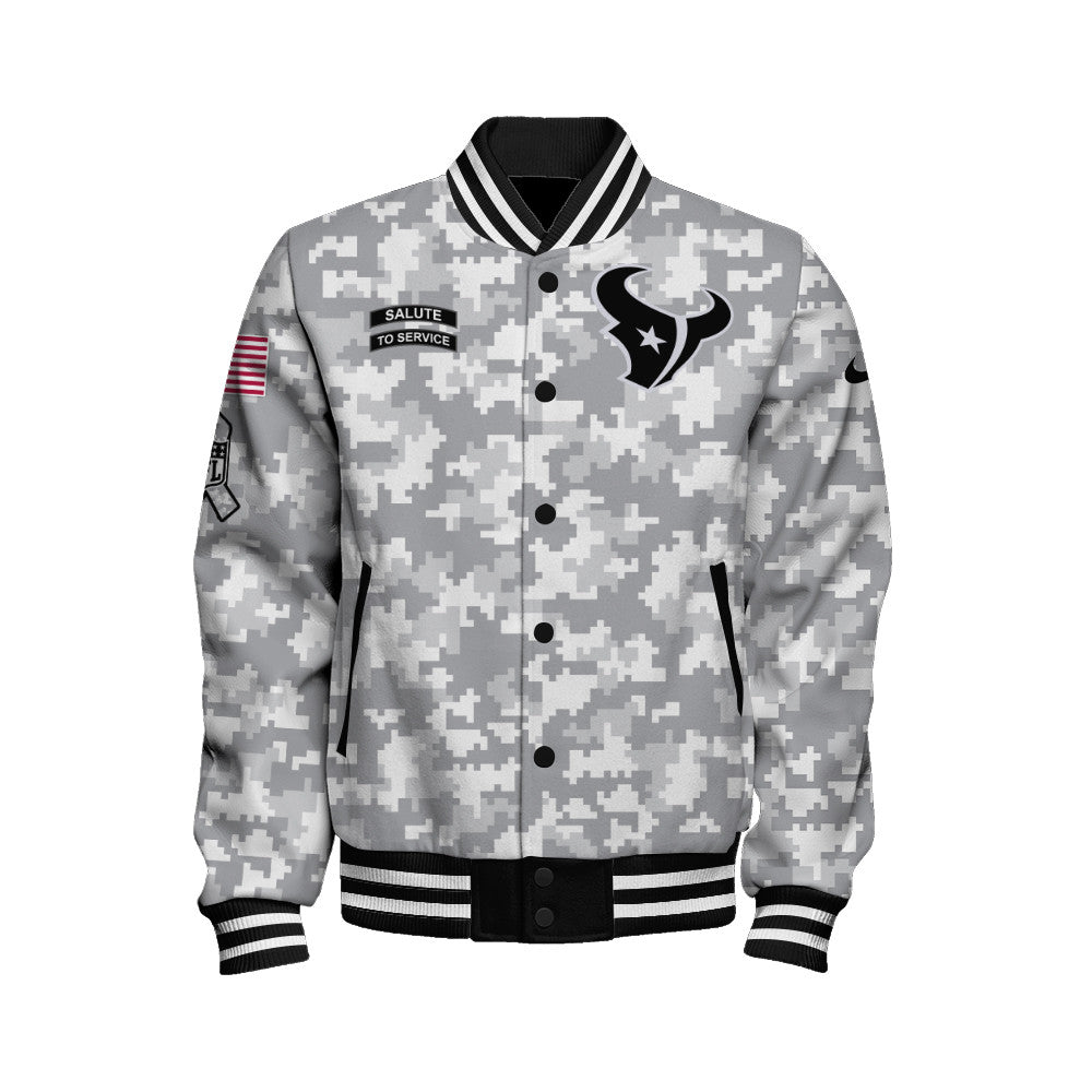 Houston Texans Unisex Athletic Legacy Varsity Jacket AZBTVJK000158
