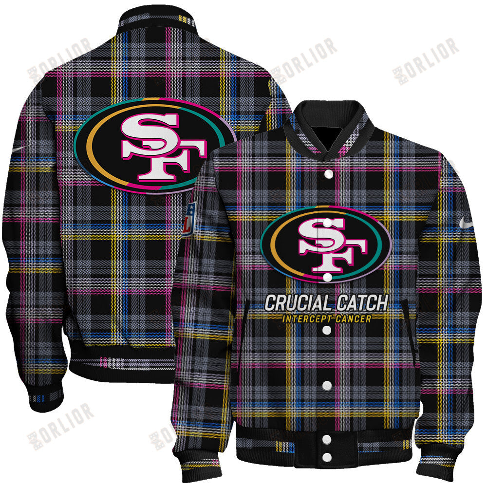 San Francisco 49ers Personalized Unisex Varsity Jacket AZBTVJK000314