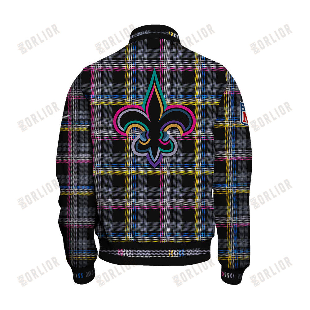 New Orleans Saints Personalized Unisex Varsity Jacket AZBTVJK000319