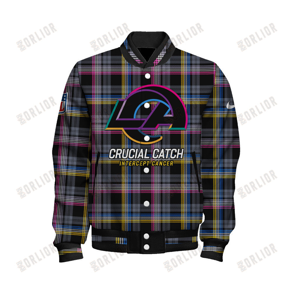 Los Angeles Rams Personalized Unisex Varsity Jacket AZBTVJK000323