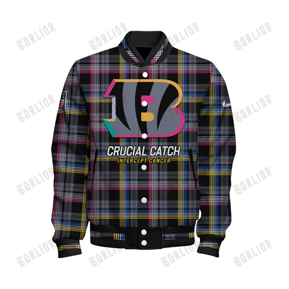 Cincinnati Bengals Personalized Unisex Varsity Jacket AZBTVJK000335