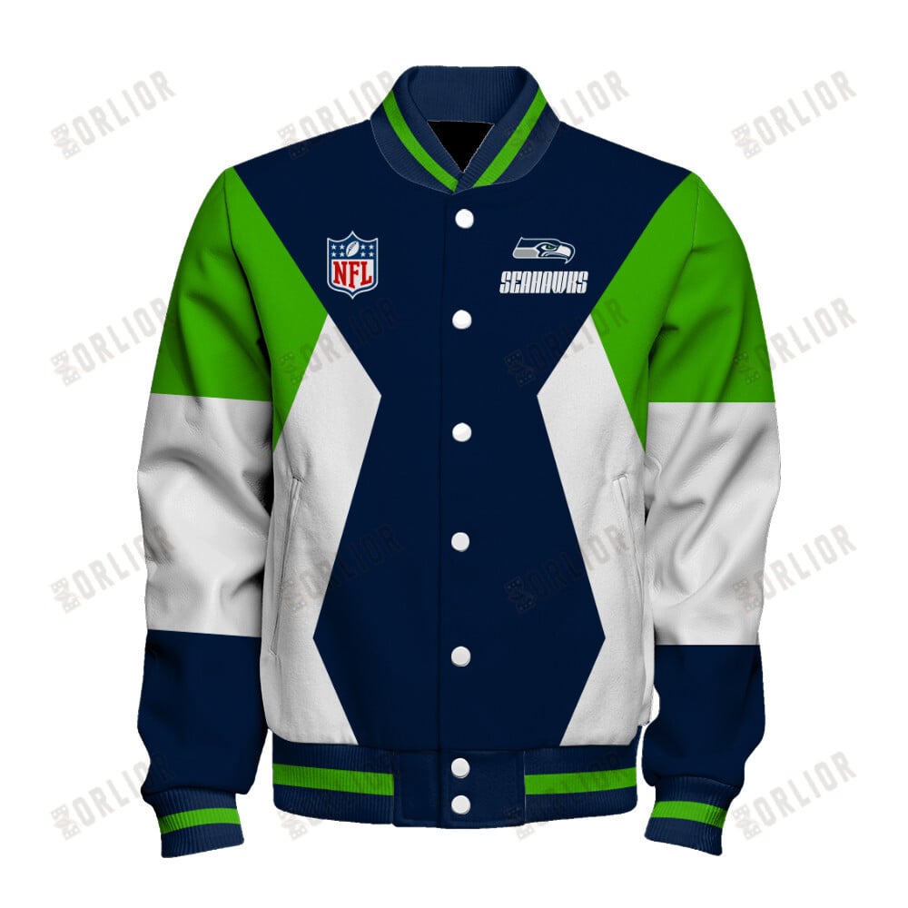Seattle Seahawks Unique Design Unisex Varsity Jacket AZBTVJK000237