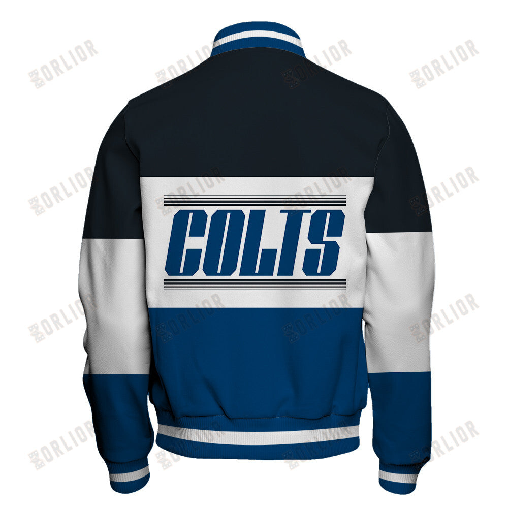Indianapolis Colts Unique Design Unisex Varsity Jacket AZBTVJK000252