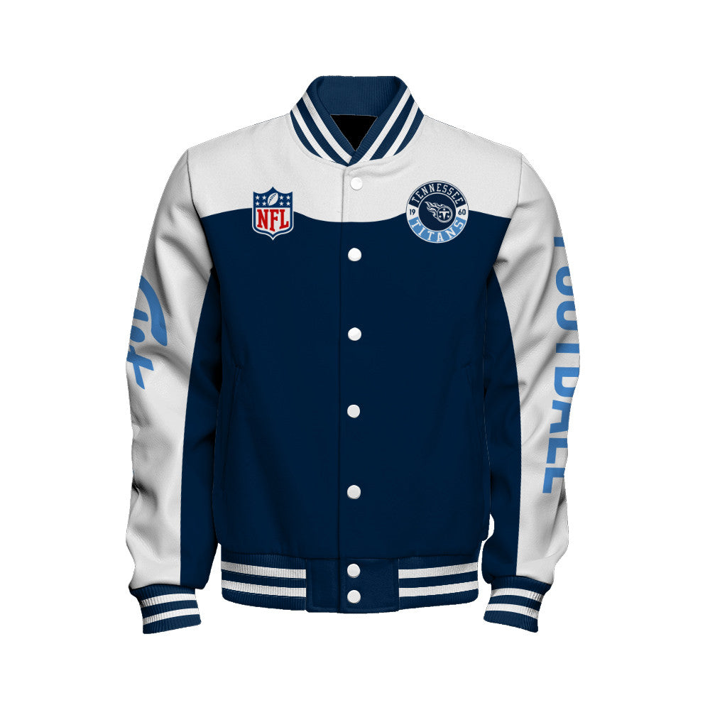 Tennessee Titans Unisex Athletic Legacy Varsity Jacket AZBTVJK000171