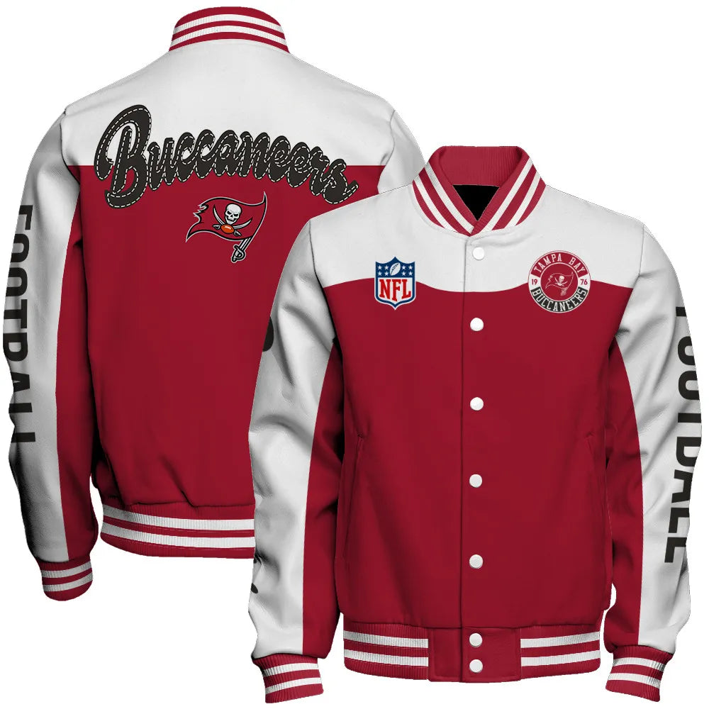 Tampa Bay Buccaneers Unisex Athletic Legacy Varsity Jacket AZBTVJK000172
