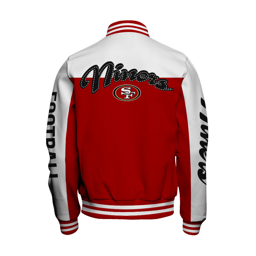 San Francisco 49ers Unisex Athletic Legacy Varsity Jacket AZBTVJK000174