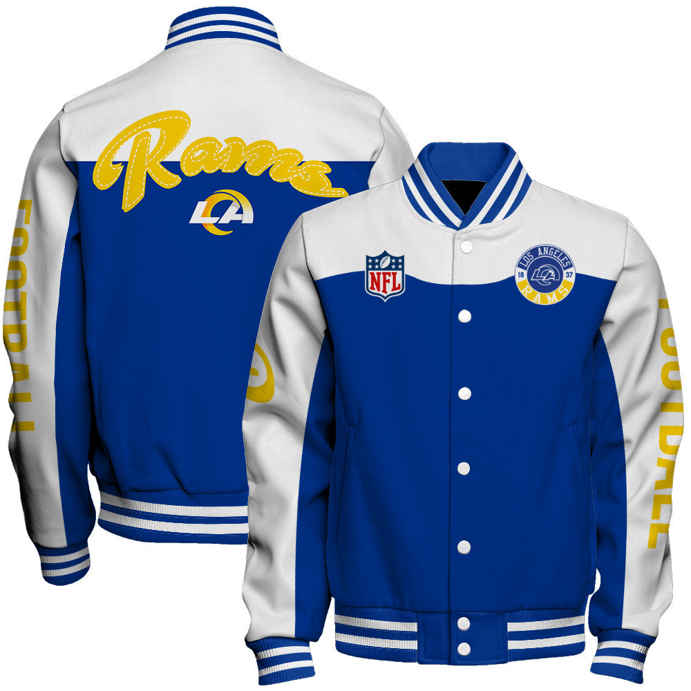 Los Angeles Rams Unisex Athletic Legacy Varsity Jacket AZBTVJK000183