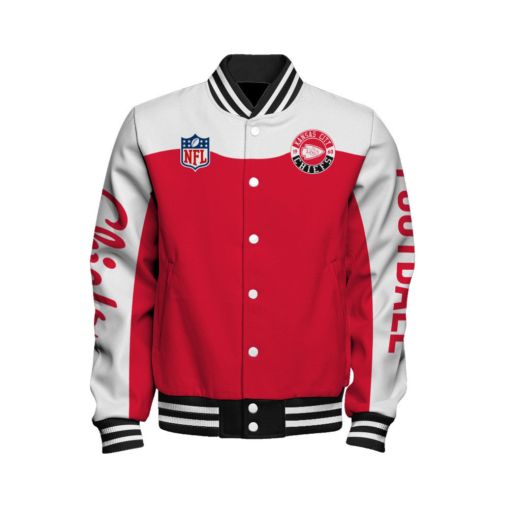Kansas City Chiefs Unisex Athletic Legacy Varsity Jacket AZBTVJK000186