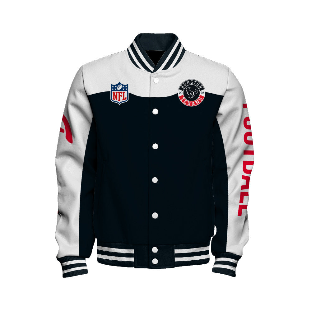 Houston Texans Unisex Athletic Legacy Varsity Jacket AZBTVJK000189