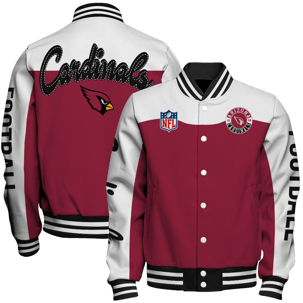 Arizona Cardinals Unisex Athletic Legacy Varsity Jacket AZBTVJK000201