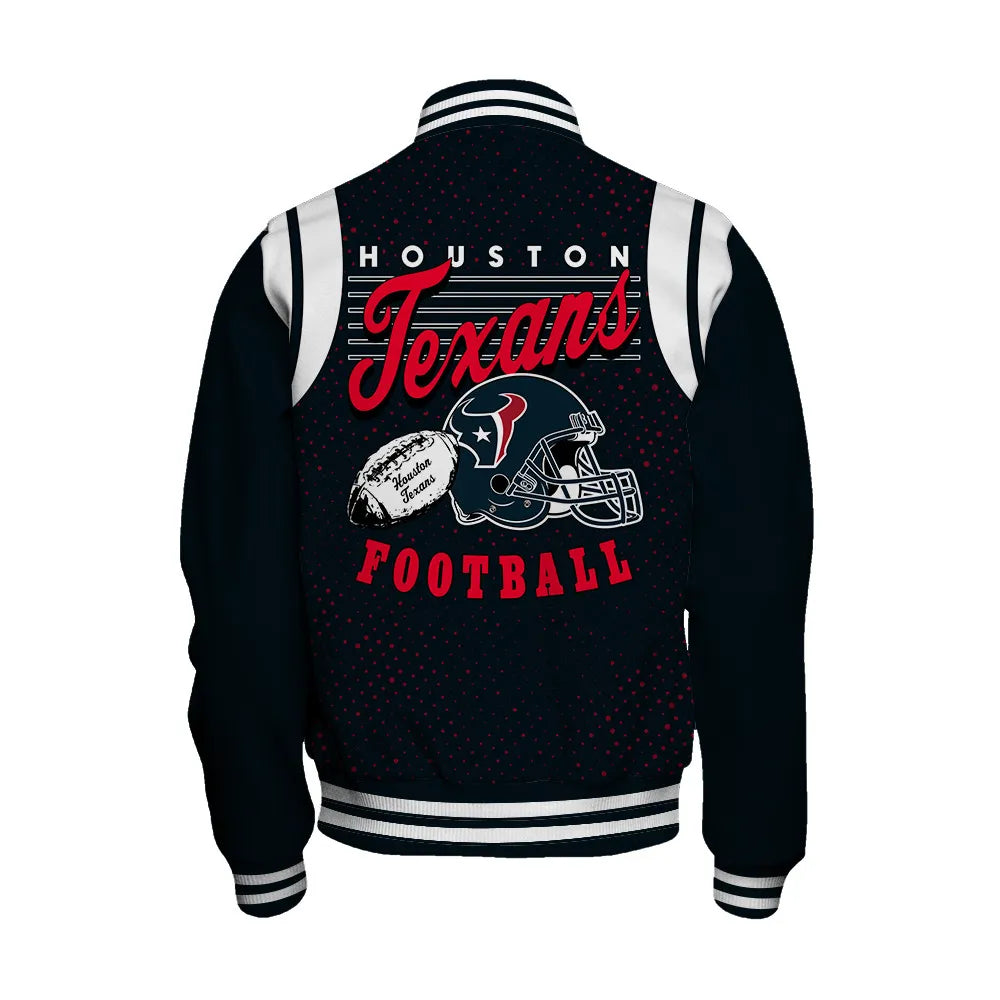 Houston Texans Unisex Athletic Legacy Varsity Jacket AZBTVJK000226