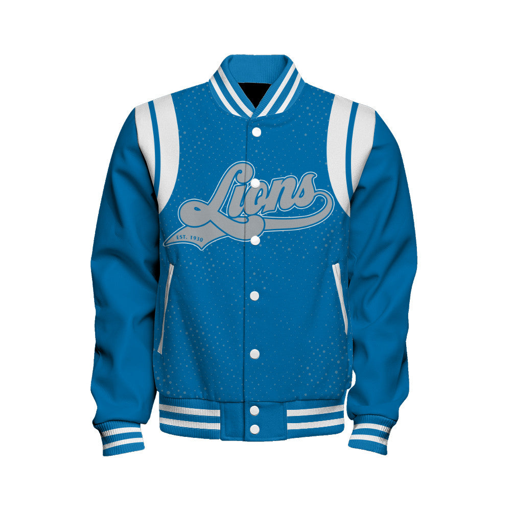 Detroit Lions Unisex Athletic Legacy Varsity Jacket AZBTVJK000228