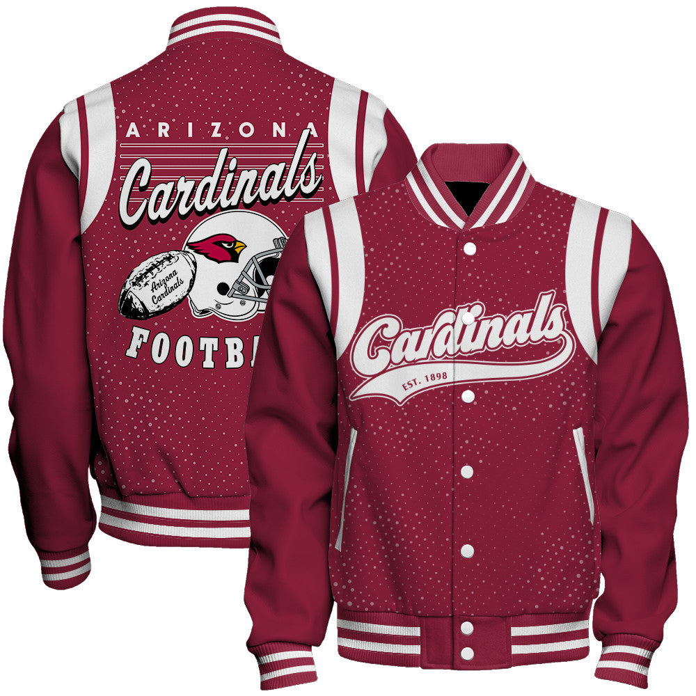 Arizona Cardinals Unisex Athletic Legacy Varsity Jacket AZBTVJK000206