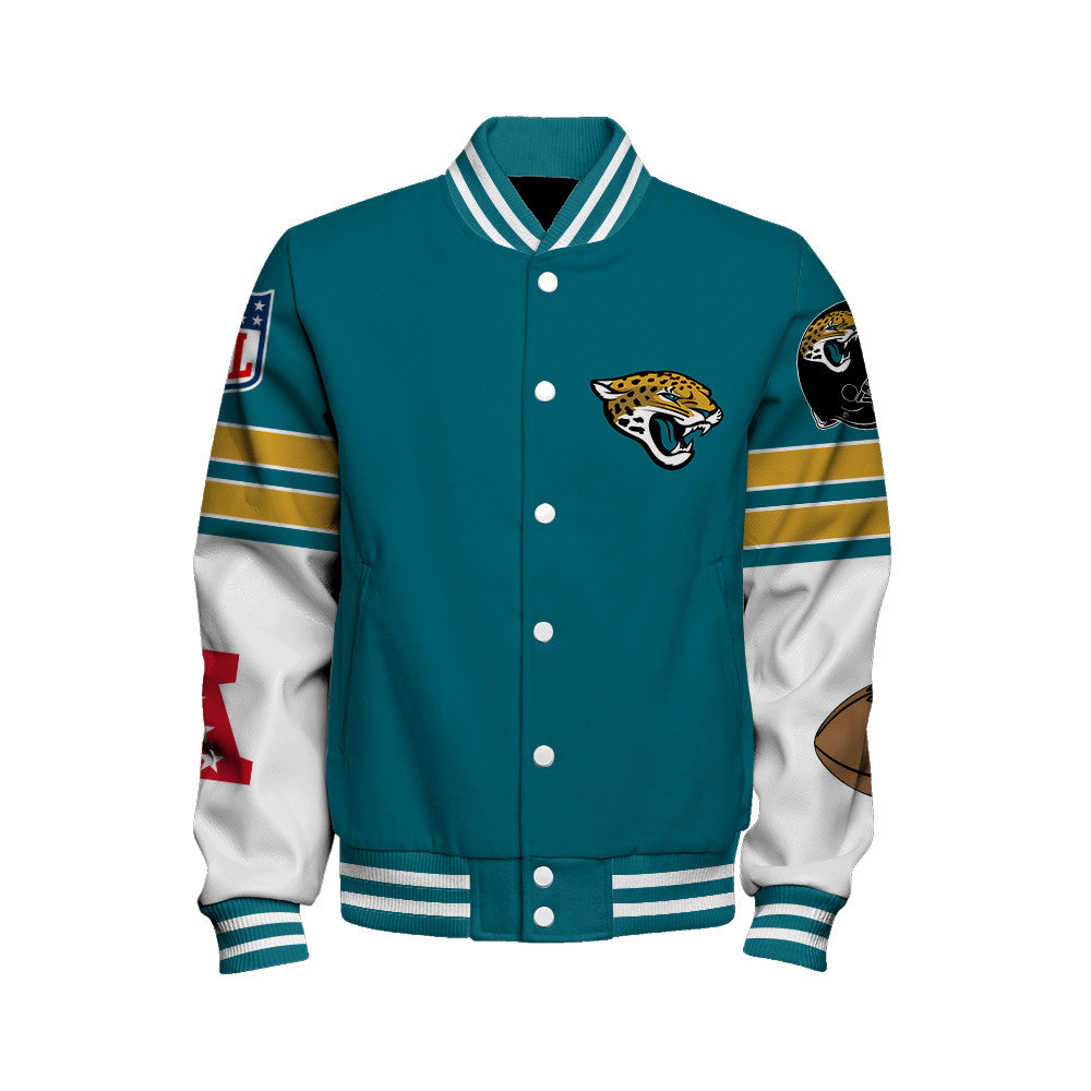 Jacksonville Jaguars Unisex Ultimate Game Day Varsity Jacket AZBTVJK000061