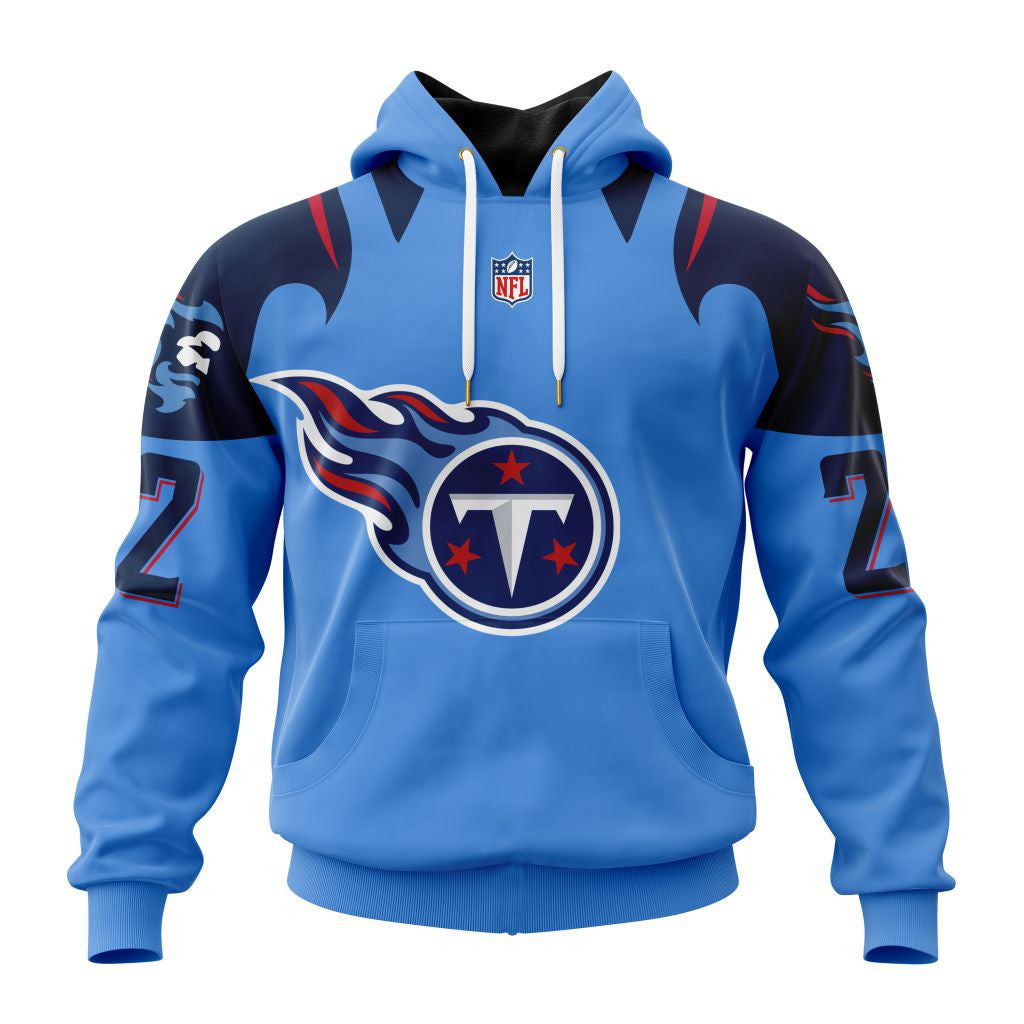 Tennessee Titans New Hoodie Personalized Letters Number AZBTCMHD000014